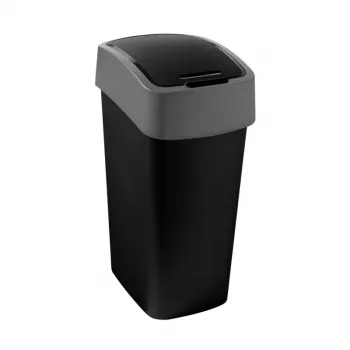 Curver Flip Bin 45L kuka fekete/ezüst