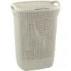 Curver Knit 57L fedeles szennyeskosár, fehér