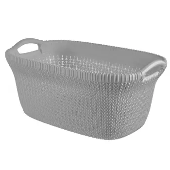Curver Knit 40L szennyeskosár világosszürke