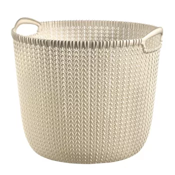Curver Knit L kerek szennyeskosár 30L fehér 40x39x33cm