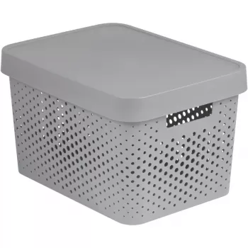 Curver Infinity Recycled 17L tárolódoboz 36x27x22cm szürke