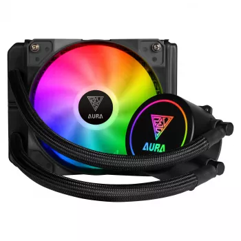 GAMDIAS Aura GL120 120 mm ARGB AIO folyadékhűtő processzorhűtő 16321-01600-30000-G
