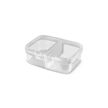 CURVER Snap Box téglalap alakú tárolódoboz osztófallal, 3,3L, átlátszó