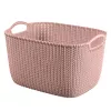 Curver Knit L téglalap alakú tárolókosár 19L 40x30x23 cm rózsaszín