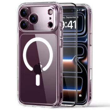 ESR Classic Hybrid MagSafe és edzettüveg iPhone 17 Pro Max / 18 Pro Max átlátszó