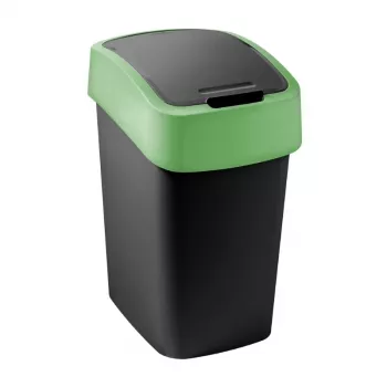CURVER Flip Bin 9L fekete/zöld szemetes