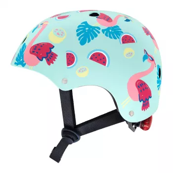 Hornit Flamingo gyerek kerékpáros sisak M (53-58cm) hátsó LED-világítással FLS931