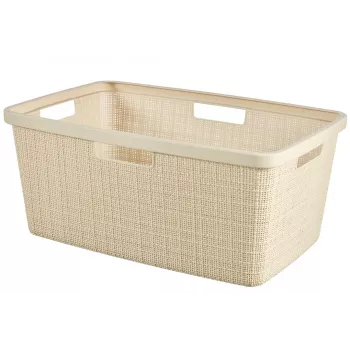 CURVER szennyeskosár Jute 46L 59x39x26cm krémszínű