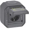Legrand Plexo New Schuko konnektor 069708L fali, IP55 szürke