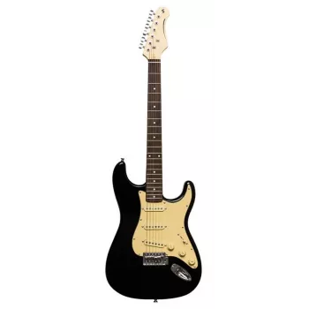 Stagg SES-30 BK elektromos gitár - fekete