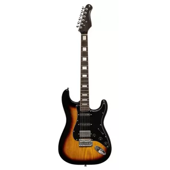 Stagg SES-60 SNB elektromos gitár - Sonic Blue, SSS hangszedők, égerfa test