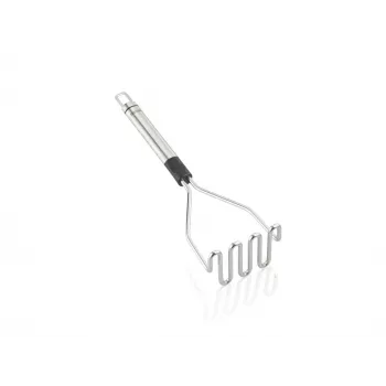 LEIFHEIT ProLine burgonyanyomó 103032 – 18/10 rozsdamentes acél, ergonomikus fekete fogantyú, mosogatógépben mosható, 285 mm