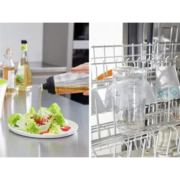 LEIFHEIT salátaöntet-rázó 300 ml, átlátszó/zöld