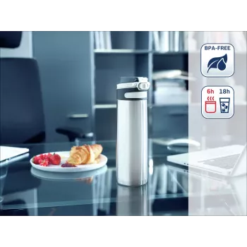LEIFHEIT Thermo Mug Flip 600 ml ezüst