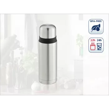 LEIFHEIT Thermos Coco 0,5L rozsdamentes acél vákuum hőszigetelt palack, ezüst