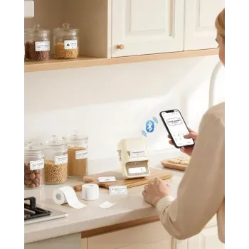 NIIMBOT B21 fehér vezeték nélküli címkenyomtató 203 dpi Bluetooth
