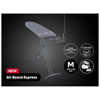 LEIFHEIT Air Board Express M vasalódeszka fekete 120x38cm