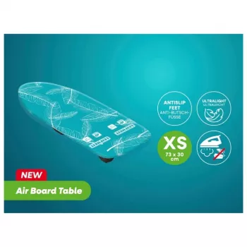 LEIFHEIT Air Board Table Compact vasalódeszka 70x30 cm, Thermo-Reflect, összecsukható, kék/fehér