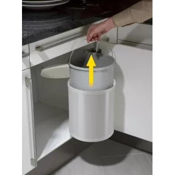 HAILO Compact-Box M 15L beépíthető szemetes fehér