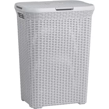 Curver Natural Style ruháskosár 60L világosszürke