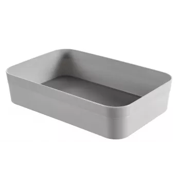 CURVER Infinity Recycled XL tárolókosár 23x15x5 cm szürke