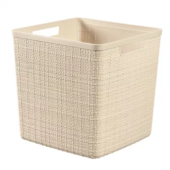 CURVER Jute kosár négyzet alakú 17L 28x28x27 cm krém