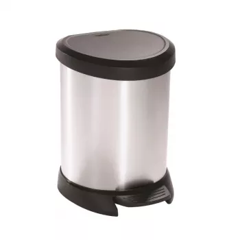 CURVER Deco Bin pedálos szemetes 5L ezüst