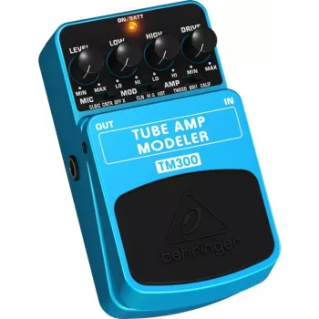 Behringer TM300 Tube Amp Modeler effektpedál elektromos gitárhoz, kék/fekete