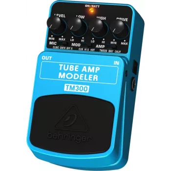 Behringer TM300 Tube Amp Modeler effektpedál elektromos gitárhoz, kék/fekete