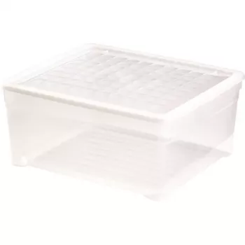 CURVER fedeles doboz textildoboz 18,5L átlátszó | 39,6x34,3x17,3cm