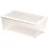 Curver Textile Box 5,7L átlátszó tárolódoboz fedéllel, 34,3 x 19,5 x 12,5 cm