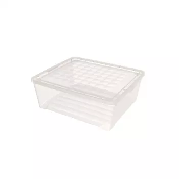 CURVER fedeles textildoboz, 10L, átlátszó, 34,2 x 29,7 x 12,5 cm