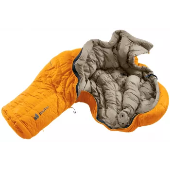 DEUTER Astro Pro 600 -12°C/10°F Magma-Titanium pehely hálózsák bal oldali cipzárral