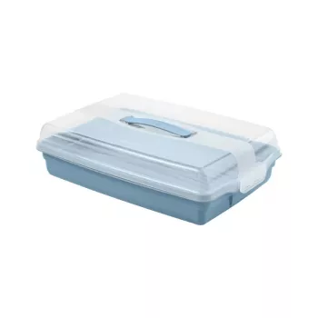 CURVER Smart To Go téglalap alakú tortaszállító doboz, 45 x 29,5 x 11,1 cm, kék