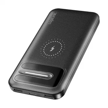 LogiLink PA0343RF vezeték nélküli powerbank 10000 mAh fekete