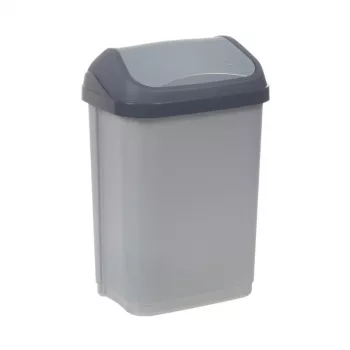 KEEEPER Swantje 25L forgófedeles szemetes, világosszürke, 33,5x25,5x53,5 cm