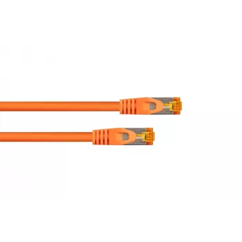 Kabelmeister Cat.7 S/FTP patchkábel, RJ45, TPE, halogénmentes, narancssárga, 5 m