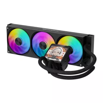 DarkFlash DV360S MAX 360mm ARGB AIO folyadékos CPU-hűtő - fekete