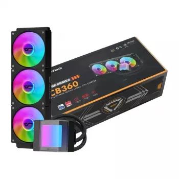 DarkFlash CB360 360mm ARGB folyadékos CPU-hűtő - fekete