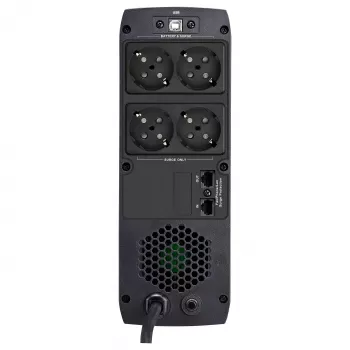 FSP ST 850 tower 850VA 510W line-interactive UPS RJ45-védelemmel és 4 Schuko-aljzattal