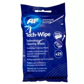 AF Tech Wipes tisztítókendő technológiai eszközökhöz, 25 db