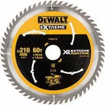 DEWALT Xtreme Runtime 210mm x 30mm 60Z körfűrészlap