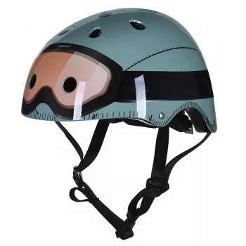 Hornit Military gyerek kerékpáros sisak 53-58 cm hátsó LED-lámpával