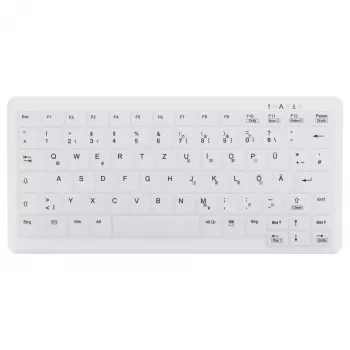 CONTOUR DESIGN Active Key MedicalKey AK-C4110 Wireless Keyboard, QWERTZ DE, White, IP68 Disinfectable, Rechargeable