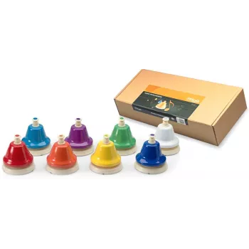 Stagg TB SET – 8 hangos diatonikus asztali harangok nyomógombos mechanizmussal, színkódolt, C5-C6