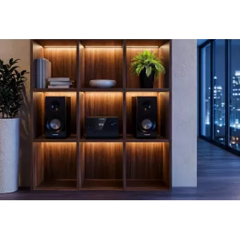 Blaupunkt MS49DAB mikro Hi-Fi rendszer DAB+ és Bluetooth funkcióval, fekete