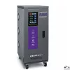 Qoltec 15kVA háromfázisú szervomotoros feszültségstabilizátor AVR LCD-kijelzővel, ±3% pontosság, Expert Line