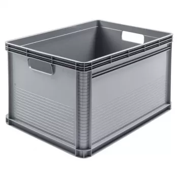 keeeper Robert 64L nehéz teherbírású szállítódoboz, 60 kg teherbírás, 600x400x320 mm, szürke