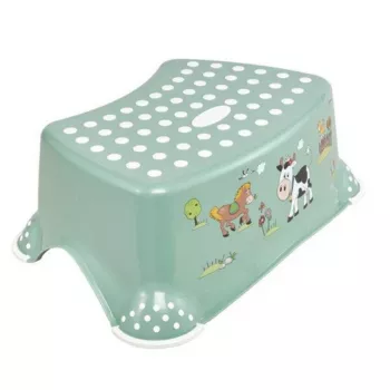 KEEEPER Tomek Funny Farm 40,5x28,5x14 cm lépcsős zsámoly, zöld