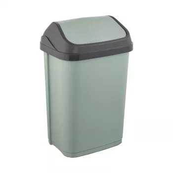 KEEEPER Swantje 25L billenőfedeles szemetes, zöld